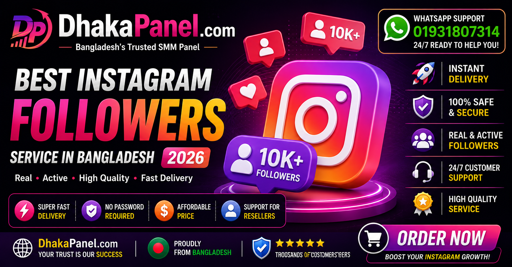 Best Instagram Followers Provider in Bangladesh 2026
