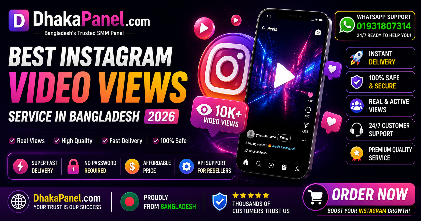 Best Instagram Video View Service in Bangladesh 2026