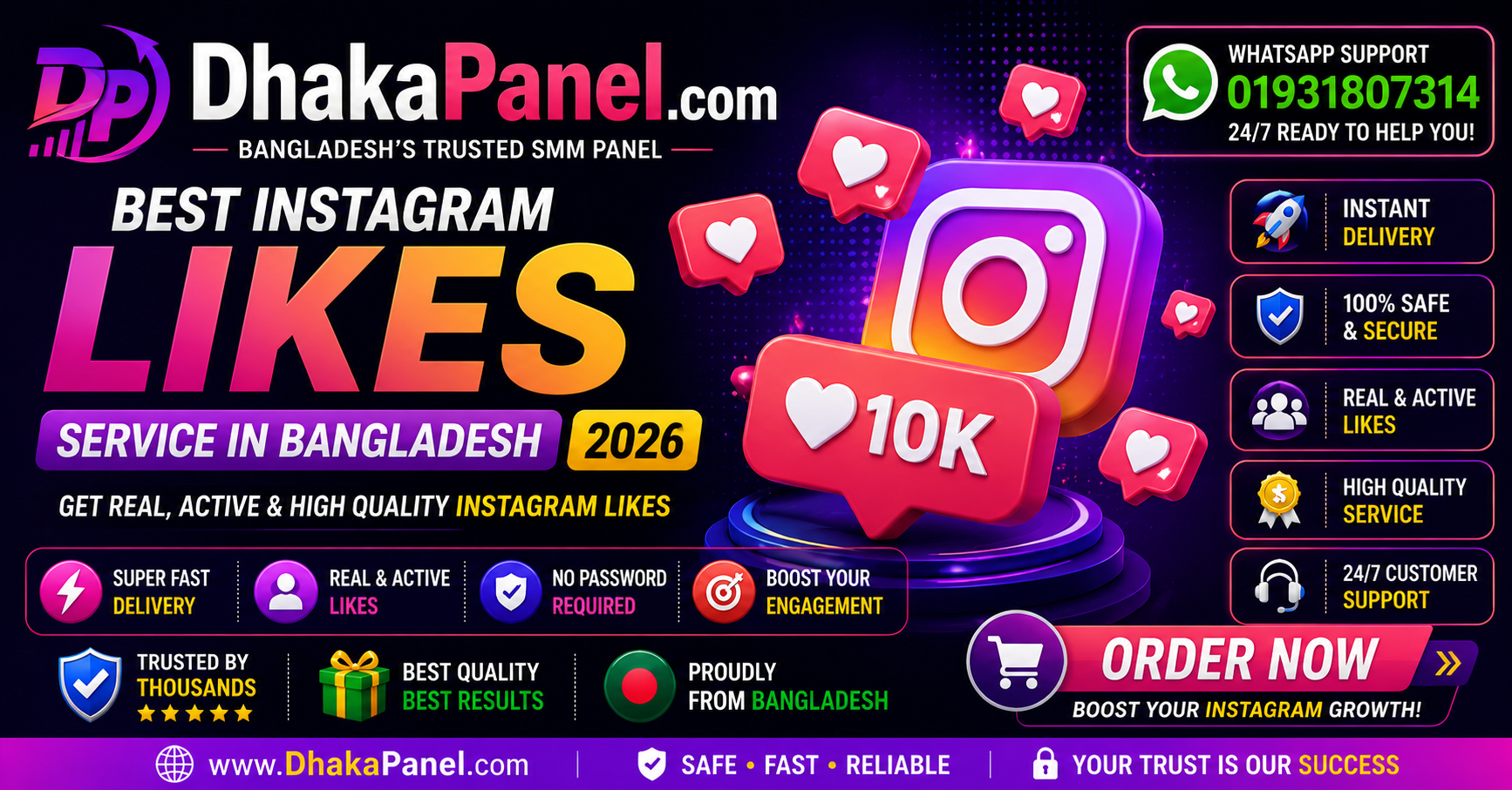Best Instagram Like Service in Bangladesh 2026